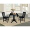 International Concepts Round 42 in Round Top Pedestal Table with 2 Chairs, Black, 42 in W, 42 in L, 30.3 in H, Wood, Black K46-42DPT-27B-C61-2 - alternate 2